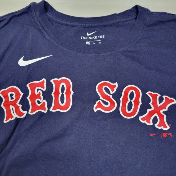 Nike Boston Red Sox Chris Sale #41 Navy Blue Cotton T-Shirt Men’s Size XL MLB - Picture 3 of 4